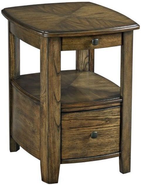 Hammary® Emerit Brown Charging Chairside Table Lux Furniture