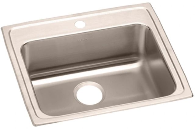Elkay Lustertone® Lustrous Satin 22'' 1-Hole Single Bowl Drop-in ADA Sink-0