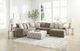 Albany Industries 3-Piece Haven Cocoa Sectional-1
