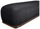 Meridian Furniture Calum Black/Walnut Chenille Chenille Fabric Bench-4