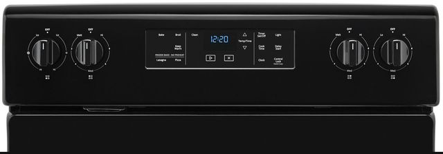 Whirlpool® 30" Black Free Standing Electric Range-2