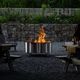 Breeo® X Series 46" Stainless Steel Metal Outdoor Round Wood Fire Pit -1