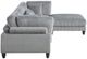 Homelegance® Robstown 4-Piece Gray Modular Sectional with Ottoman-3