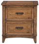 American WoodCrafters Oakdale Honey Oak Nightstand-2