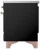 Ilve® Majestic III 40" Glossy Black Pro Style Induction Range with Triple Glass Door and Copper Trim-4