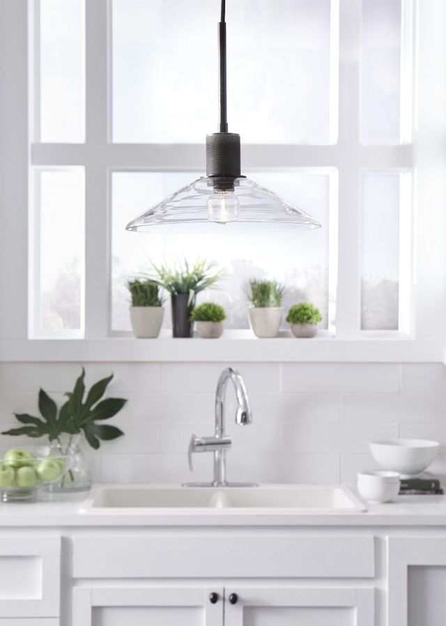 Signature Design by Ashley® Chaness Black/Clear Pendant Light-4