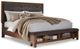 Signature Design by Ashley® Ralene 2-Piece Medium Brown Queen Upholstered Panel Bed Set-2