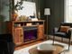 aspenhome® Alder Grove Fruitwood 63" Fireplace Console-1