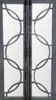 Vintage Furniture Circle Vitrine with Mirror-2