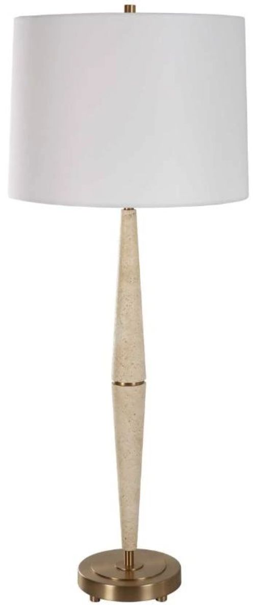 Uttermost® Edison Palu Brushed Brass Table Lamp-0