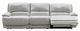 Steve Silver Co. Olsen 3-Piece Silver Dual-Power Zero-Gravity Modular Reclining Sofa-2