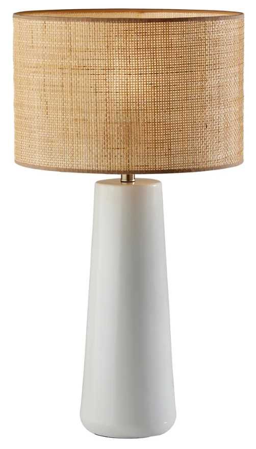 Adesso® Sheffield White Tall Table Lamp-0