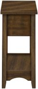Monarch Specialties Inc. Brown Walnut Veneer 2-Tier Narrow End Table-3