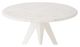 EQ3 Mesa White/White Marble Round Dinette Table-2
