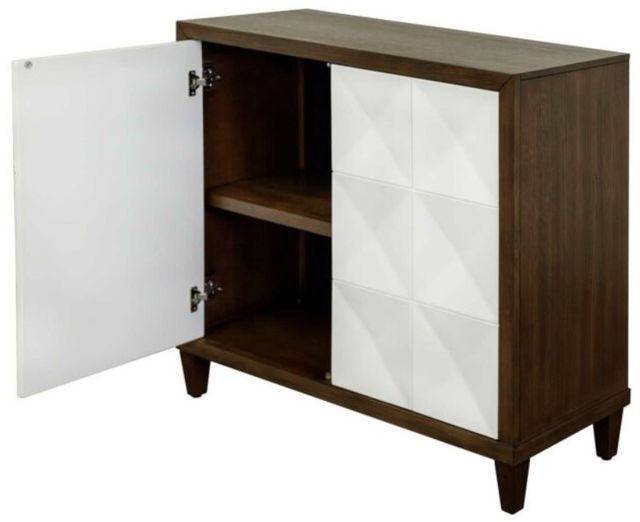 Martin Furniture Stellar Dark Brown/White Accent Cabinet-2