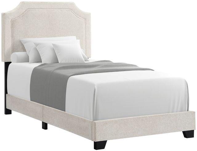 Intercon Tan Clifton Twin Upholstered Bed-0