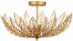 Currey & Company Gold Leaflace Semi-Flush Mount-0