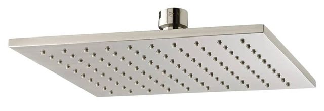 DXV Contemporary Brushed Nickel Slim Square Single Function 8" Showerhead-0