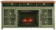 Legends Home Vineyard Fruitwood/Sage Green 74" Fireplace Console-3
