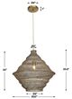 Uttermost® Sigh Antique Brass Pendant-2