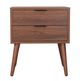 Mazin Furniture Fletcher Walnut Nightstand -0