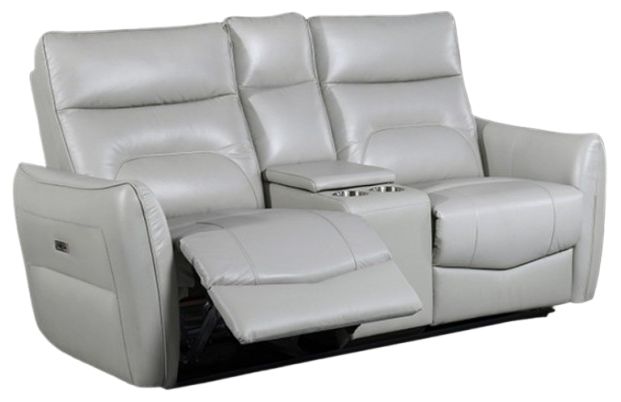 Furniture of America® Terentius Taupe Power Reclining Loveseat-0