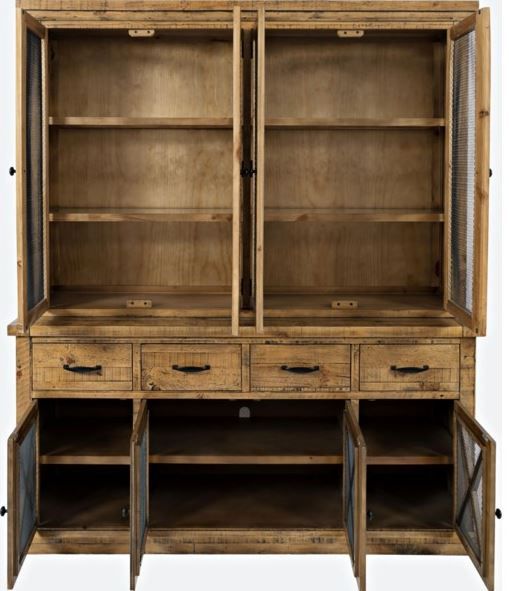 Jofran Inc. Telluride Gold Hutch with Touch Light-3