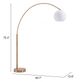 Zuo® Griffith Brushed Brass Floor Lamp-4