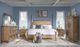 Legacy Classic Vintage Market Barnwood Oak Queen High/Low Poster Bed-1