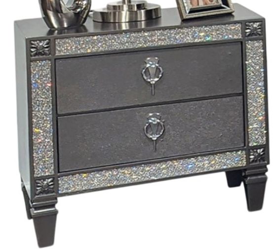 Furniture of America® Lyanne Gray Nightstand-0