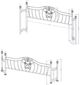 Coaster® Sydney Brushed Gold Eastern King Bed-1