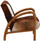 Dovetail Furniture Charlton Brown/White Occasional Chair-2