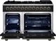 FORNO® Massimo Series Alta Qualita 48" Black Pro Style Dual Fuel Range-3