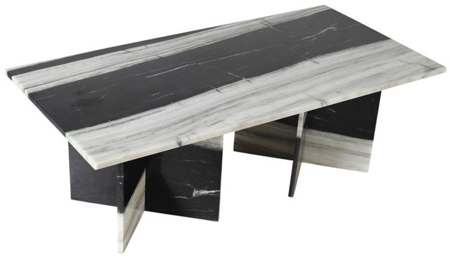 Meridian Furniture Verona Panda Marble Coffee Table-0