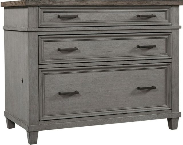 aspenhome® Caraway Aged Slate Lateral File Cabinet-0