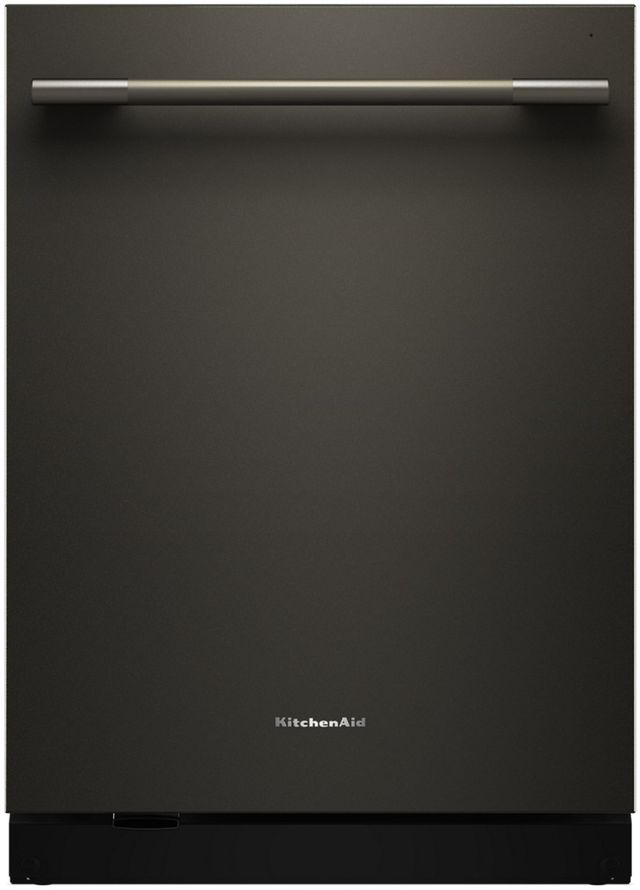 KitchenAid® 24" Black Ore 360° Max Jets™ Third Rack Top Control Built-In Dishwasher with ProDry™ System-0