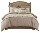 Olliix by Madison Park Signature Grace Taupe King Geometric Jacquard Comforter Set-0
