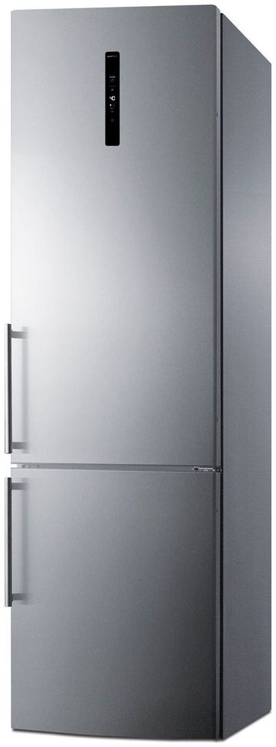 Summit® 11.72 Cu. Ft. Stainless Steel Counter Depth Bottom Freezer Refrigerator -1