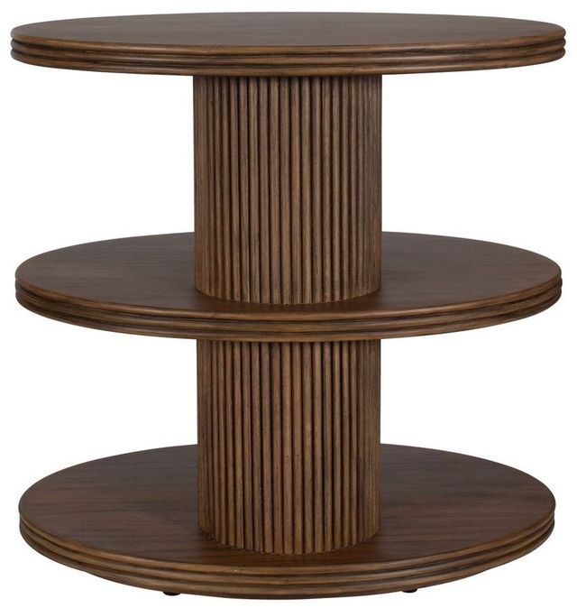 Uttermost® Top Tier Walnut Side Table-2