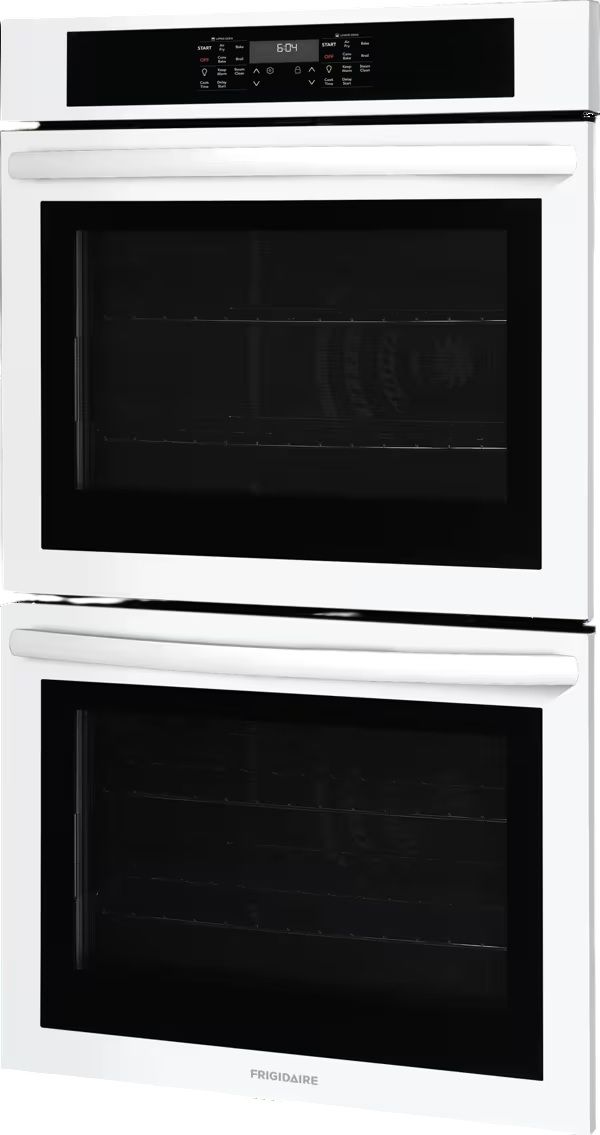 Frigidaire® 30” White Electric Double Wall Oven with Air Fry-1