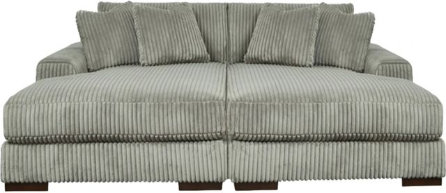 Signature Design by Ashley® Lindyn 2-Piece Fog Small Spaced Sectional and Super Chaise-0