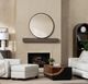 Crestview Collection Hughes 1 Brown Wall Mirror-1
