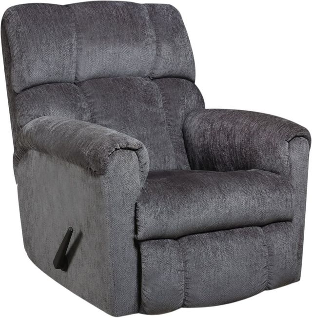 HomeStretch Norton Gray Manual Rocker Recliner-0