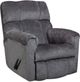 HomeStretch Norton Gray Manual Rocker Recliner-0