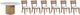 Steve Silver Co. Colvin 7-Piece Toffee/White Round Dining Table Set-0