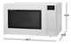 Sharp® 1.5 Cu. Ft. White Countertop Microwave-2
