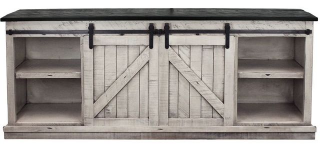 American Heartland Manufacturing 82" Rustic Two-Tone Provincial TV Stand-2