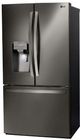 LG 26.0 Cu. Ft. PrintProof™ Black Stainless Steel French Door Refrigerator-3