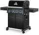 Broil King® Baron™ 420 Pro Shadow 4-Burner Black Freestanding Natural Gas Grill-3