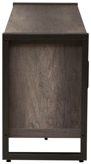 Liberty Furniture Tanners Creek Dark Pewter/Graystone Entertainment TV Stand-3